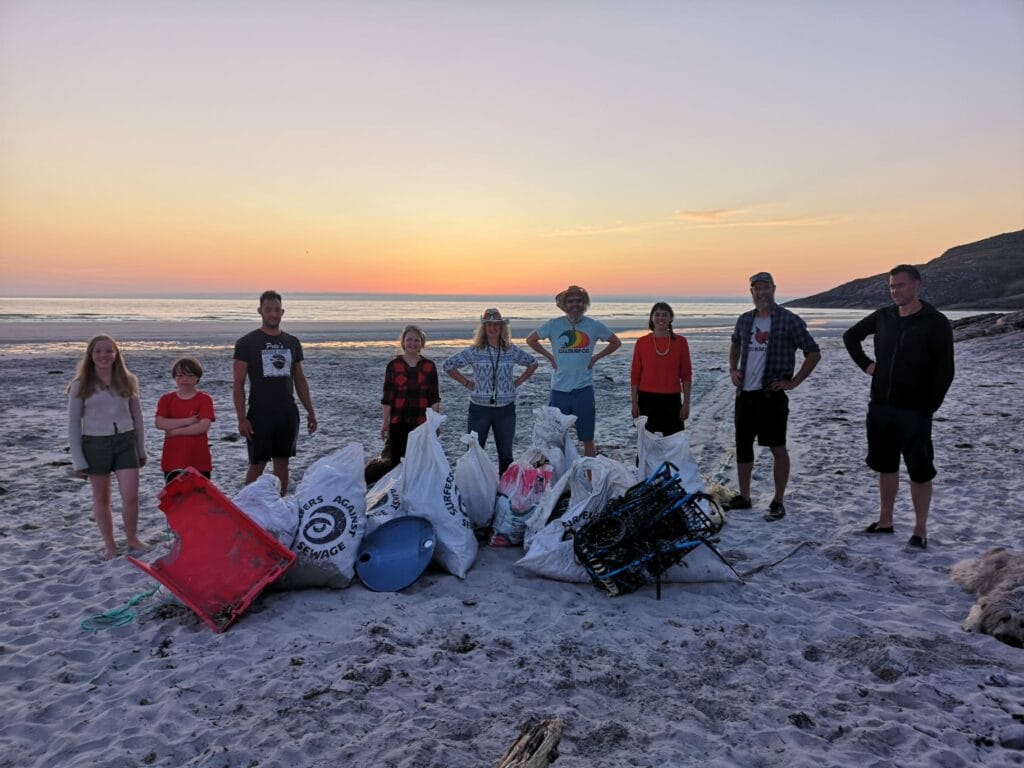 Beach Clean Scottish Islands Coast to Coast Surf School